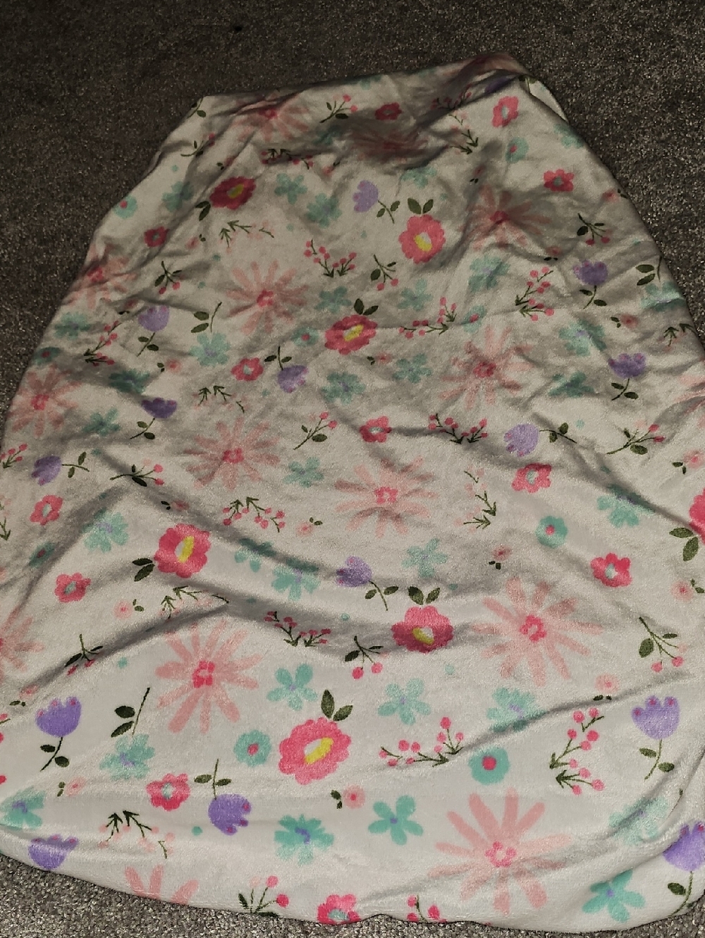 🚨SS🔹️okie dokie Pastel Floral Print Changing Pad Cover in Pink, Mint, Lavender